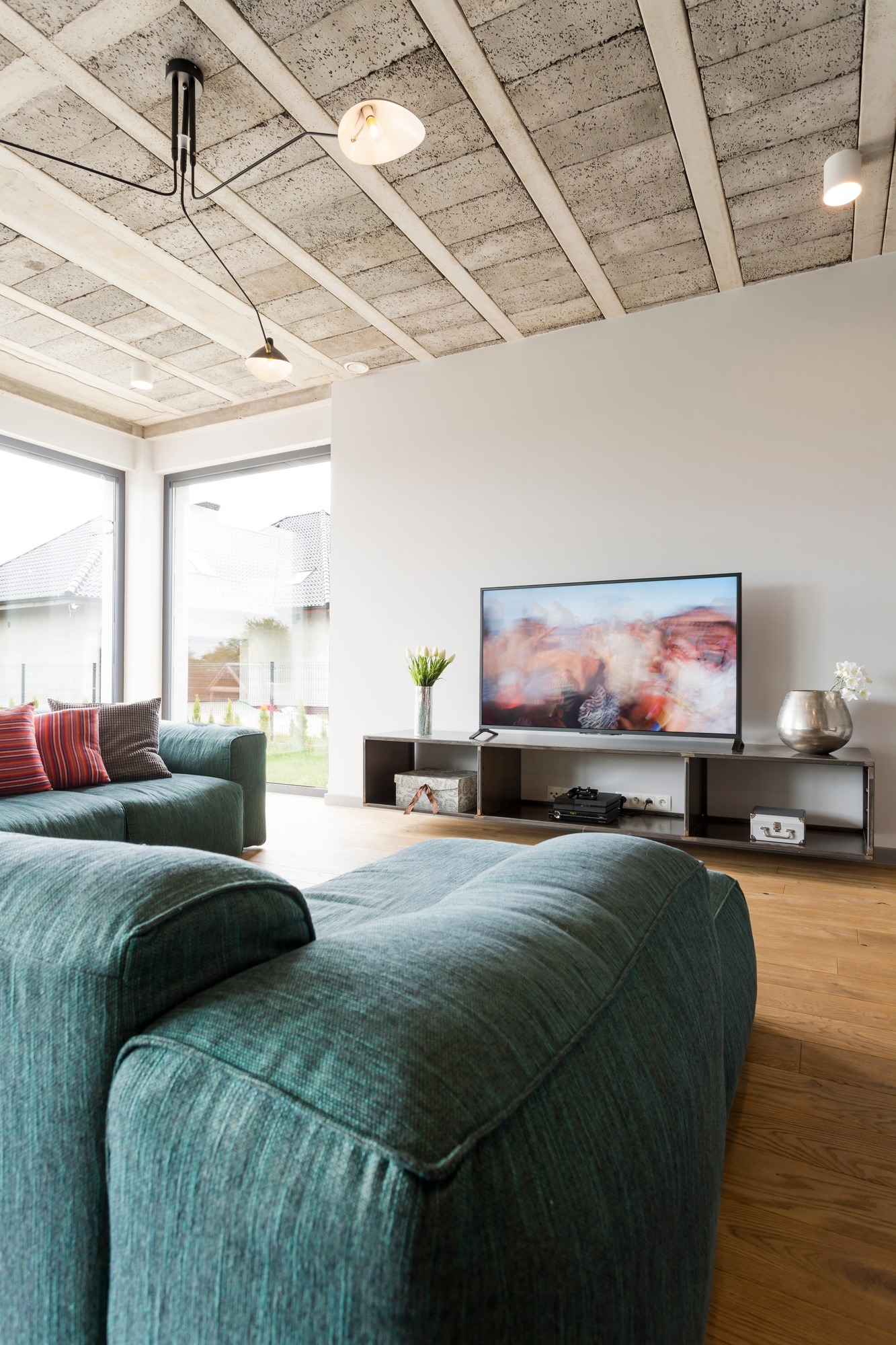 Home environment monitoring with water leak on floor